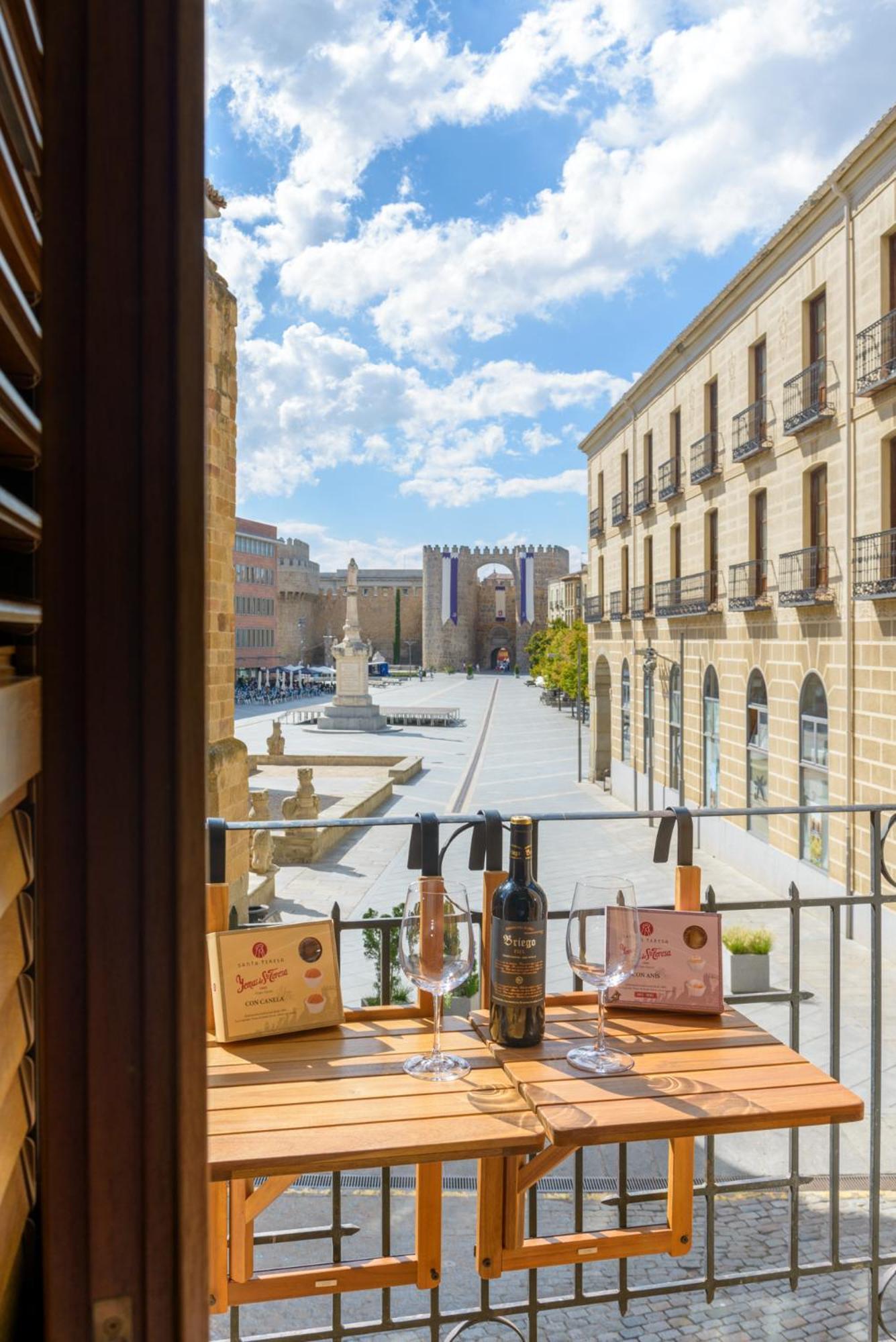 Balcony View To Avila's Alcazar Apartment